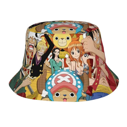 Unisex Bucket Hats One Piece Luffy Japanese Anime