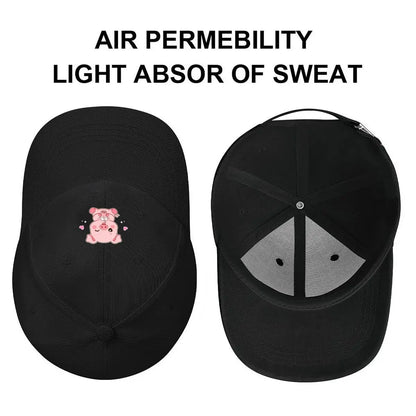 Pink Pig Bubble Tea Baseball Cap