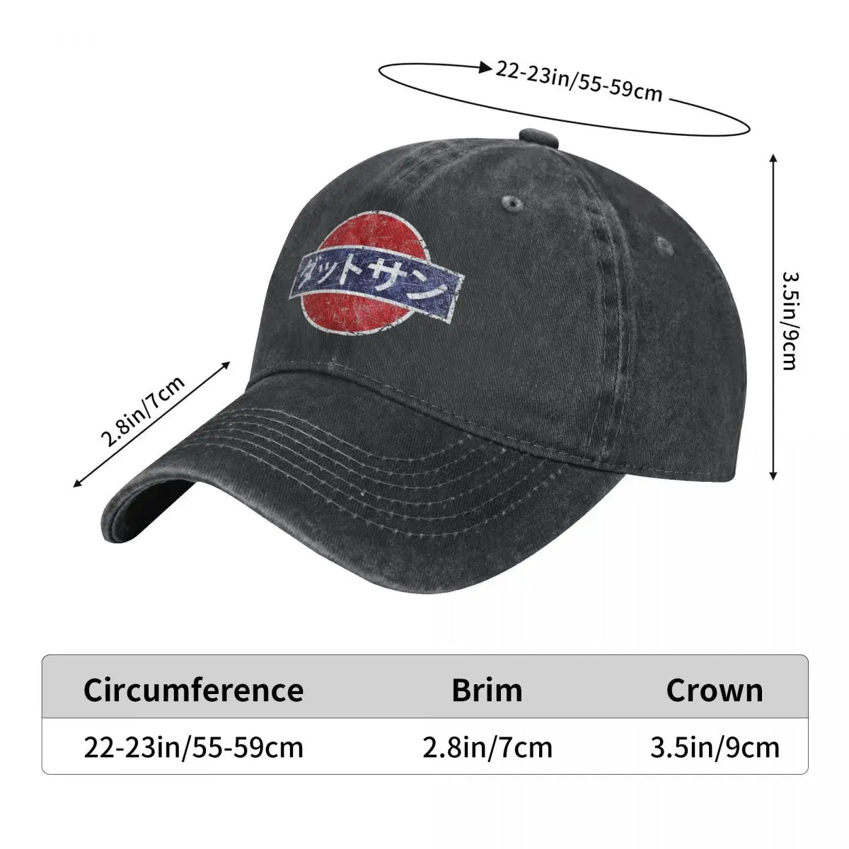 Datsun Vintage Japanese Car Classic Hip Hop Caps Baseball Hat