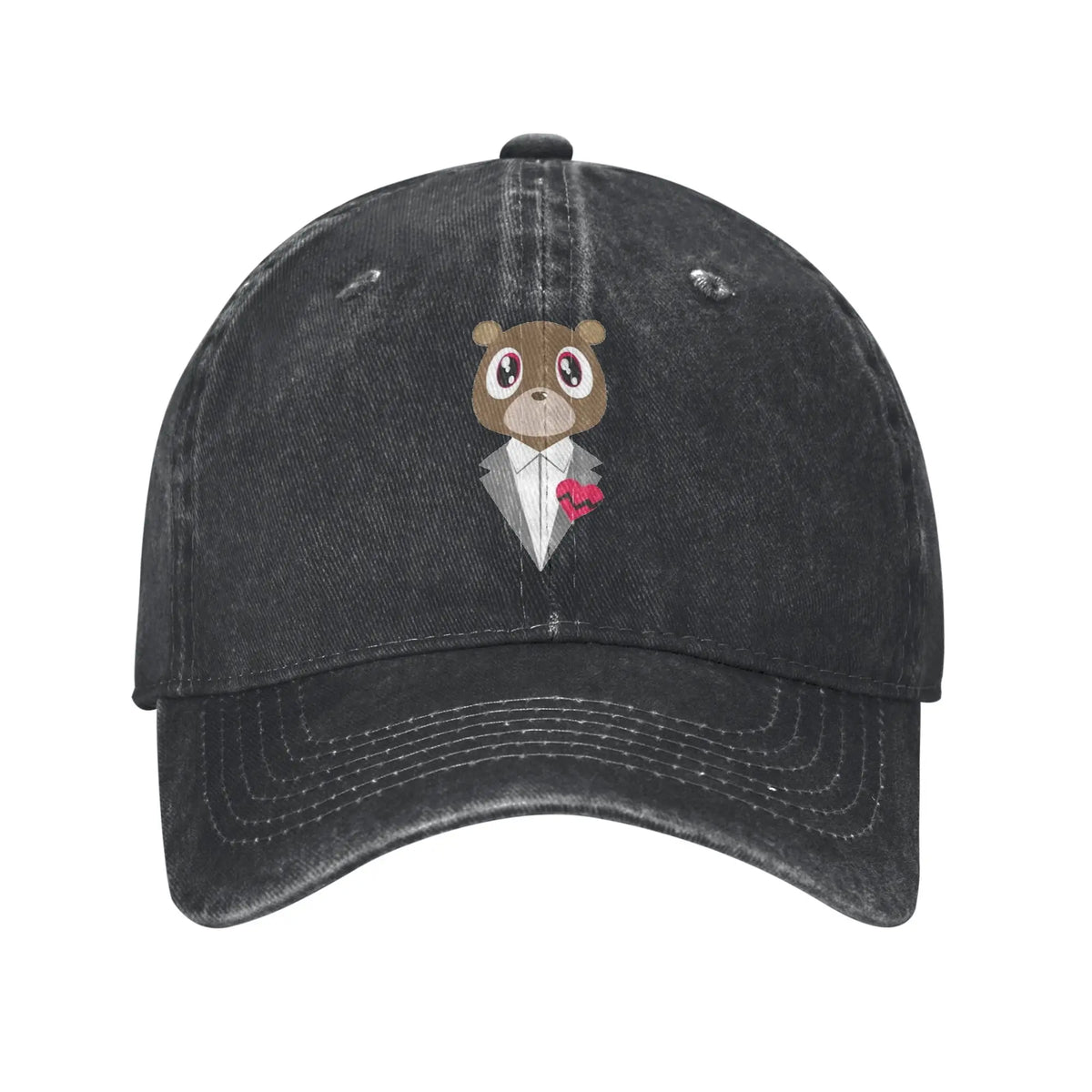 Graduation Bear Rapper Baseball Caps