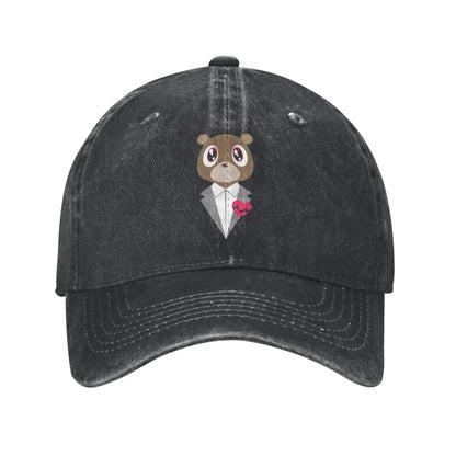 Graduation Bear Rapper Baseball Caps