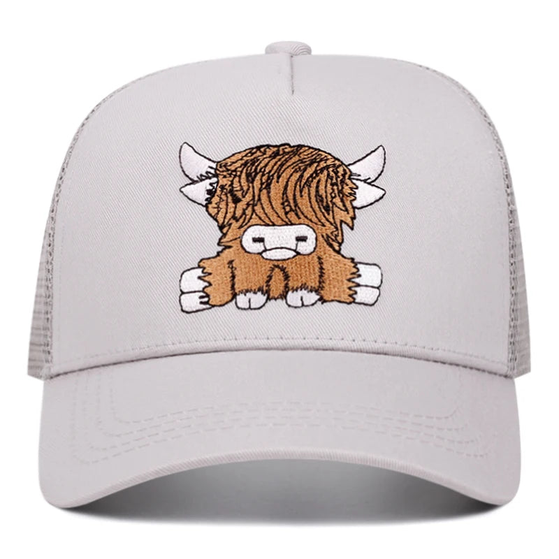Cute Yak 3D Printing Women Men Outdoors Baseball Cap