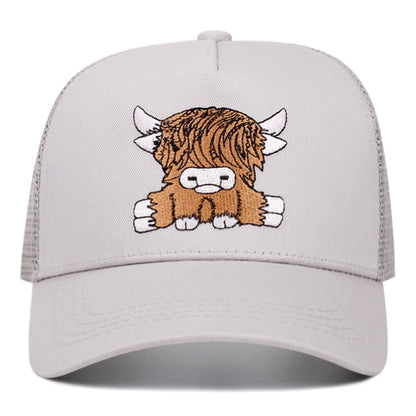 Cute Yak 3D Printing Women Men Outdoors Baseball Cap