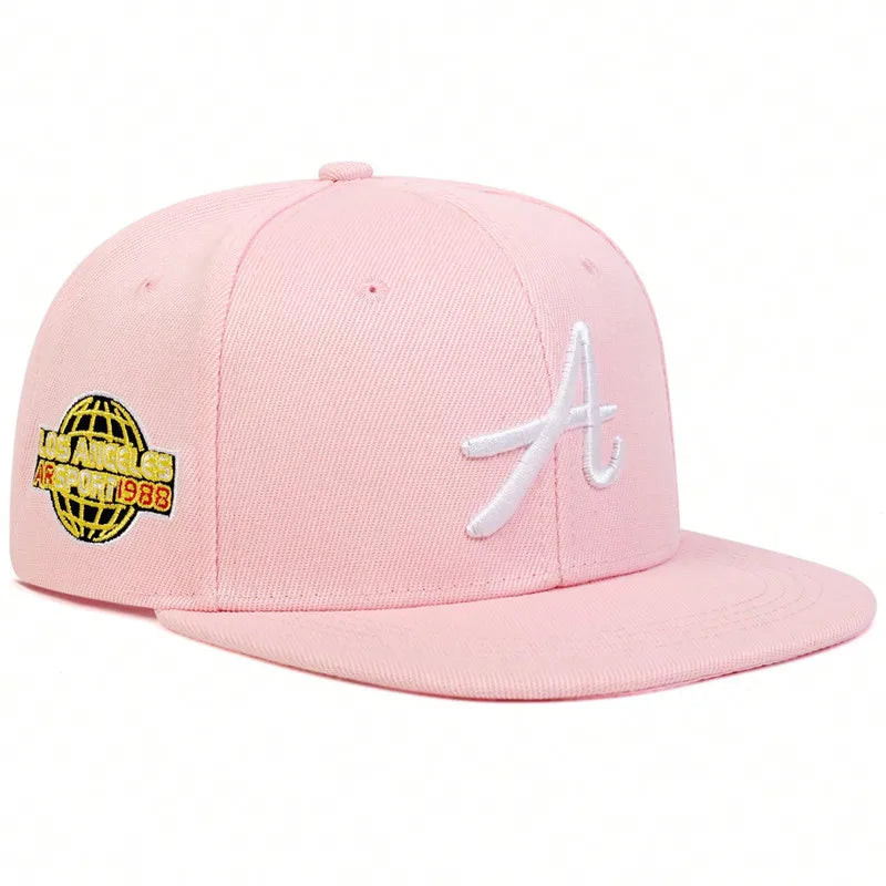 Unisex Gothic Letter Embroidery Hip-hop Hats Snapback Caps
