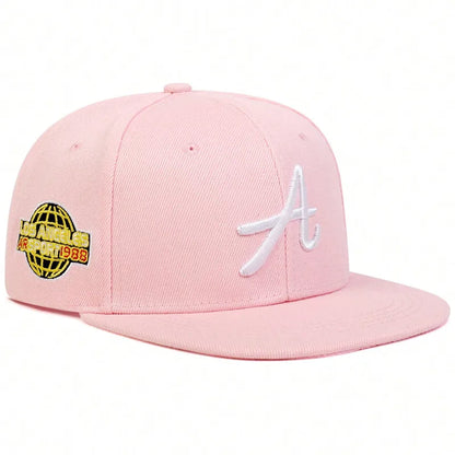Unisex Gothic Letter Embroidery Hip-hop Hats Snapback Caps
