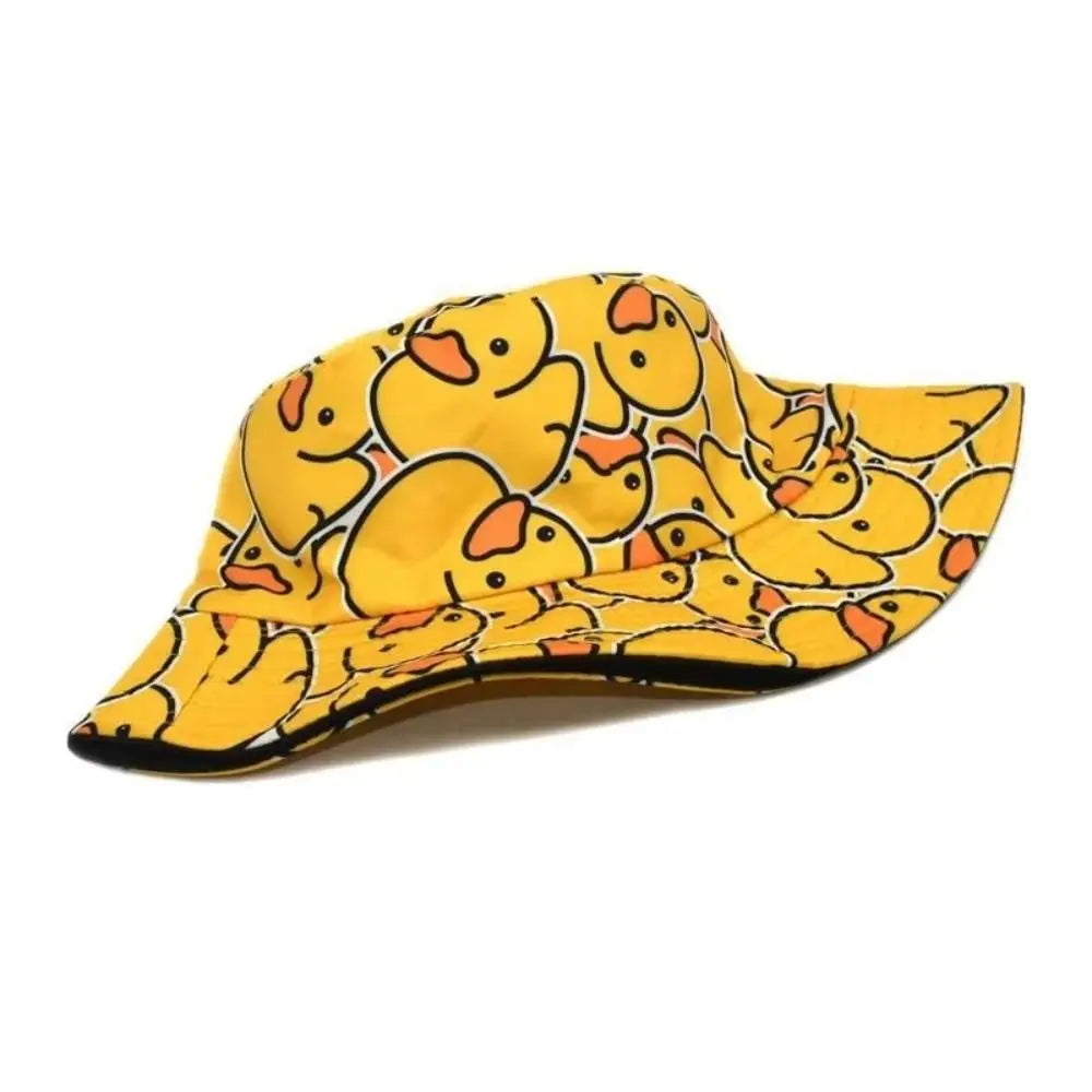 Double Sided Yellow Duck Fisherman's Hat Bucket Hat