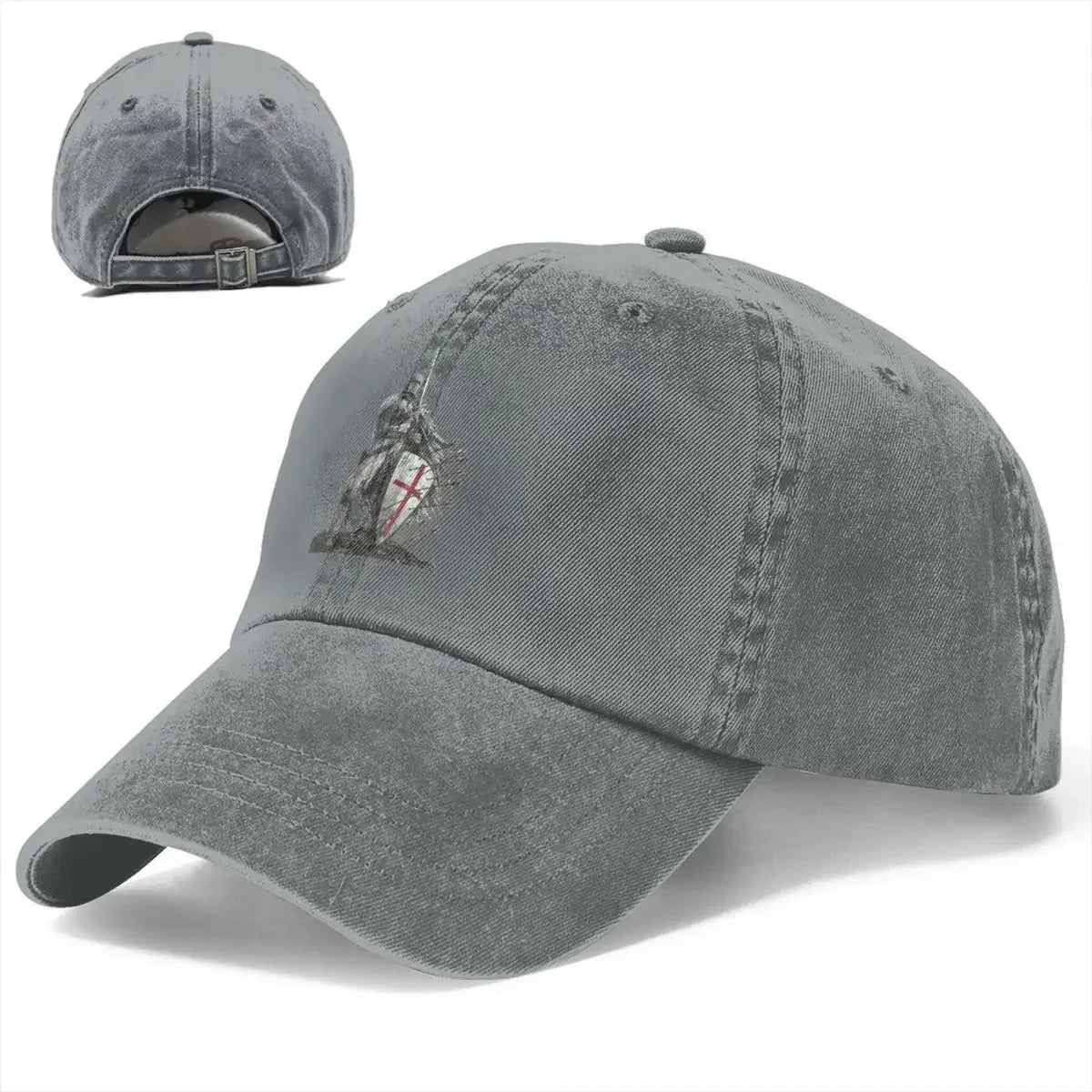 Templar Shield Cross Sword Knights Baseball Cap