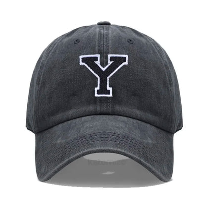 Initial Letter A-Z Embroider Baseball Cap