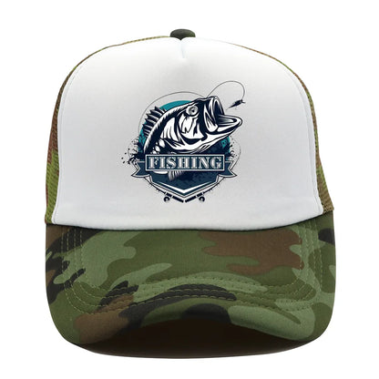 Fishing Print Baseball Cap