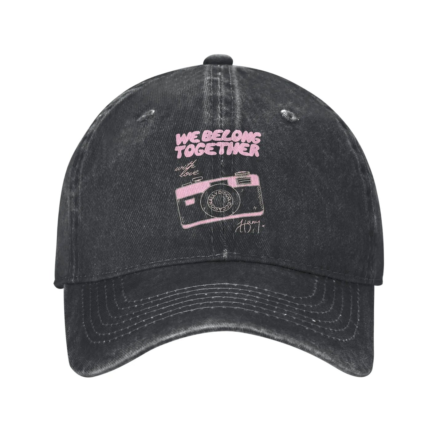 H-Harry S-Styles Kiss All The Time Washed Baseball Cap