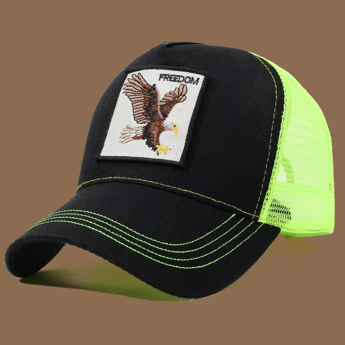 Unisex Baseball Cap With Eagle Embroidery & Applique