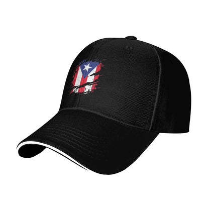 Puerto Rico Flag Print Cap Outdoor Baseball Caps
