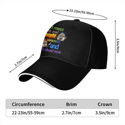 Fought My Pancreas Adjustable Baseball Hat