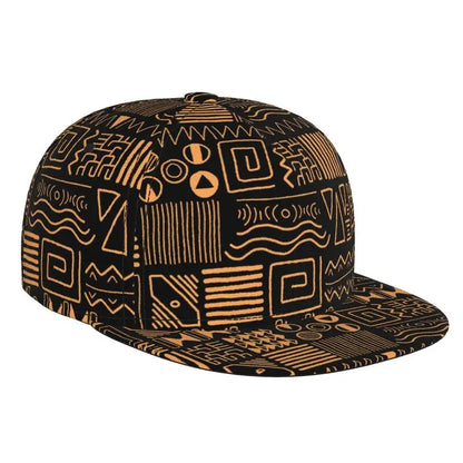 African Bogolan Baseball Cap Adjustable Snapback Cap