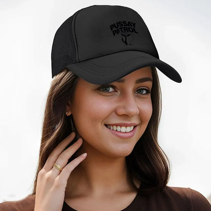 Pussy Patrol Cat Logo Mesh Baseball Cap