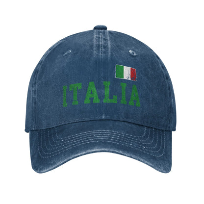 Washed Baseball Cap Italia Italian Flag Italy Family Italiano Summer Baseball Caps