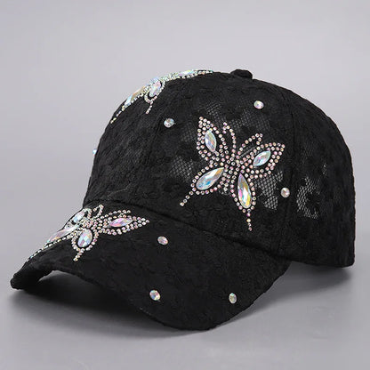 Summer Lace Flowers Baseball Caps