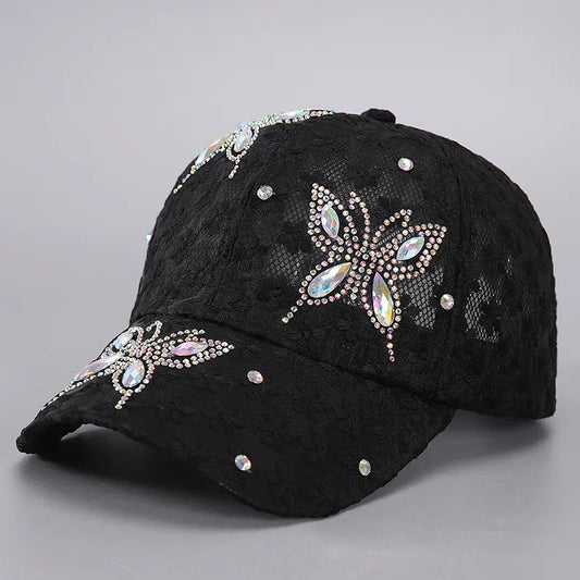 Summer Lace Flowers Baseball Caps