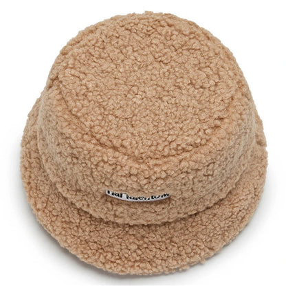 Warm Bucket Hat Unisex Winter Fleece Fisherman Cap