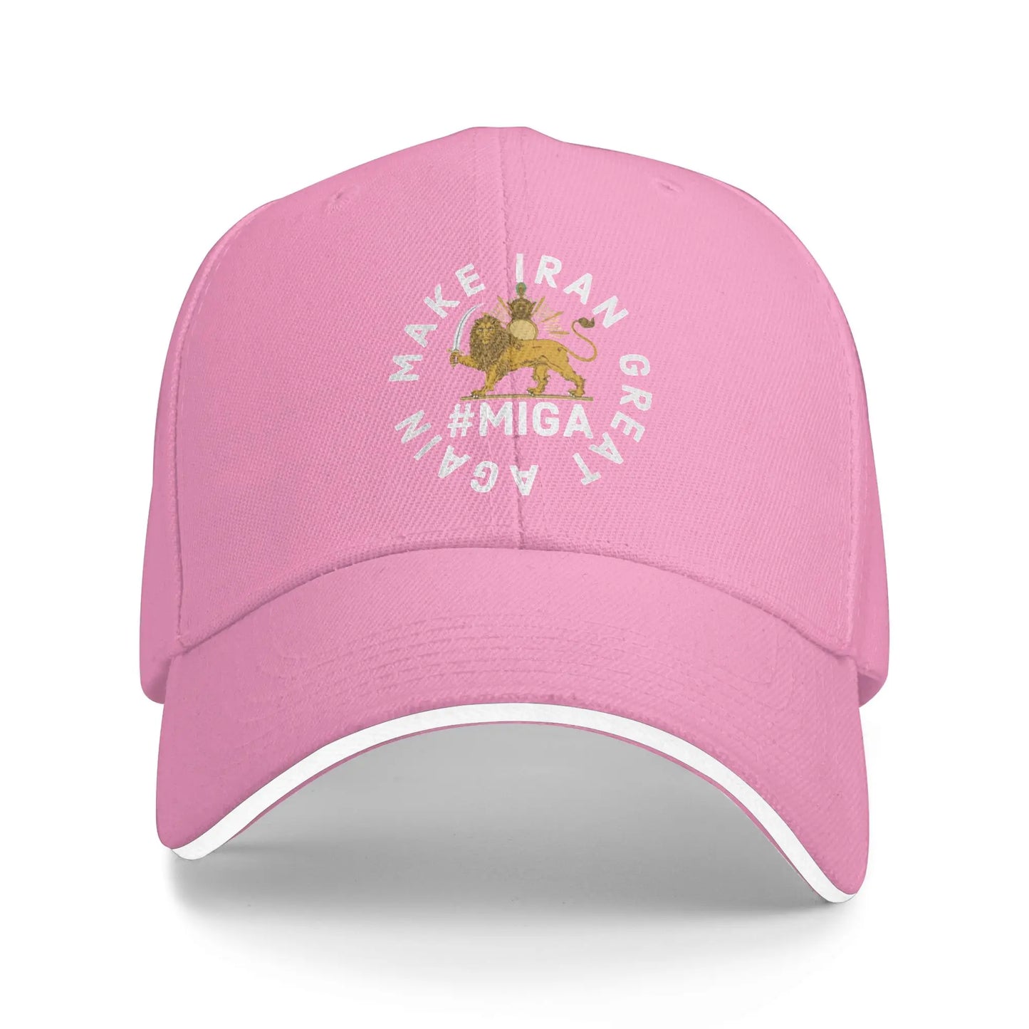 Make Iran Great Again Persian Lion Tennis Skate Design Baseball Caps