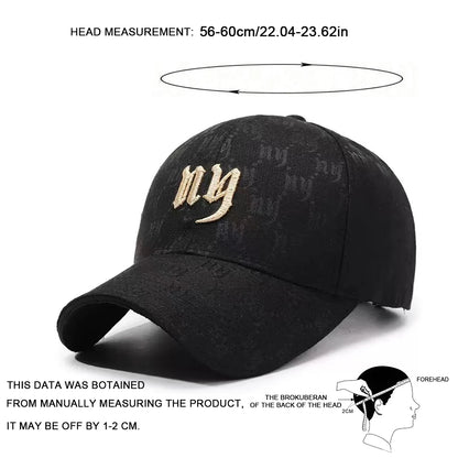 Unisex NY Lettter Embroidery Baseball Caps