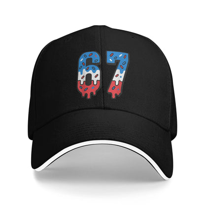 67 Six Seven 6-7 Funny Steal Brainrot Gaming Meme Baseball Caps
