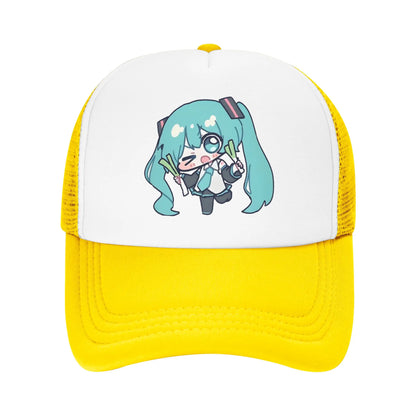 Hatsunes Mikus Vocaloid Trucker Hat Unisex Baseball Caps
