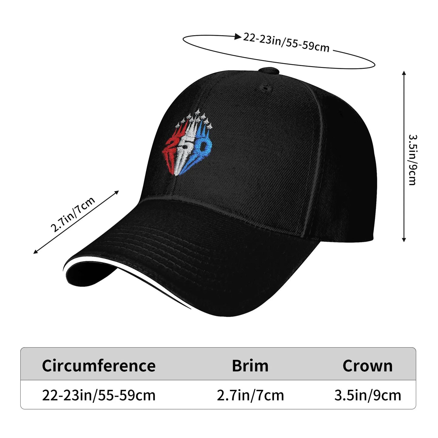 Summer Casual Baseball Cap 250 Years American 1776 2026 250th USA Patriotic 4th of July Baseball Cap