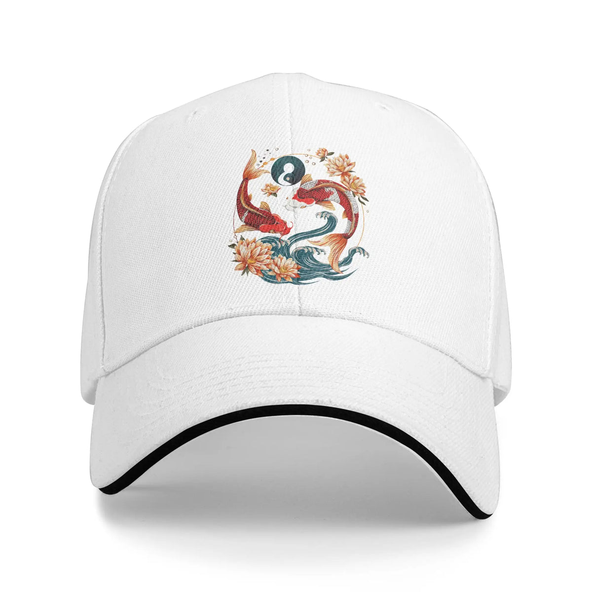 Japanese Koi Fish Sakura Baseball Cap