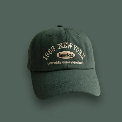 Korean Retro Baseball Hat Women's Autumn Winter Versatile Ins Street Letter