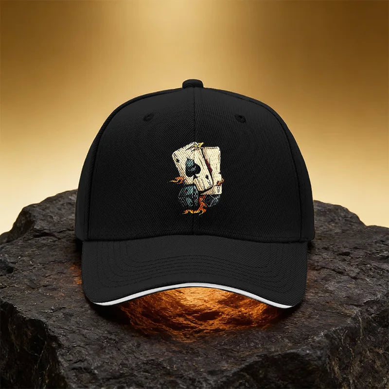 Dice Flame Poker Pattern Hat Unisex Printed Baseball Cap