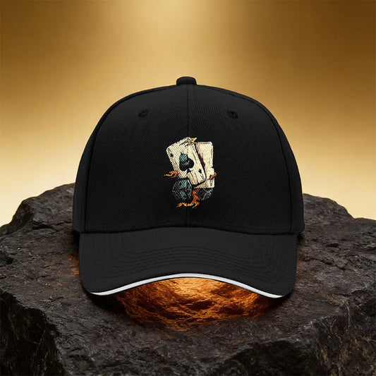 Dice Flame Poker Pattern Hat Unisex Printed Baseball Cap