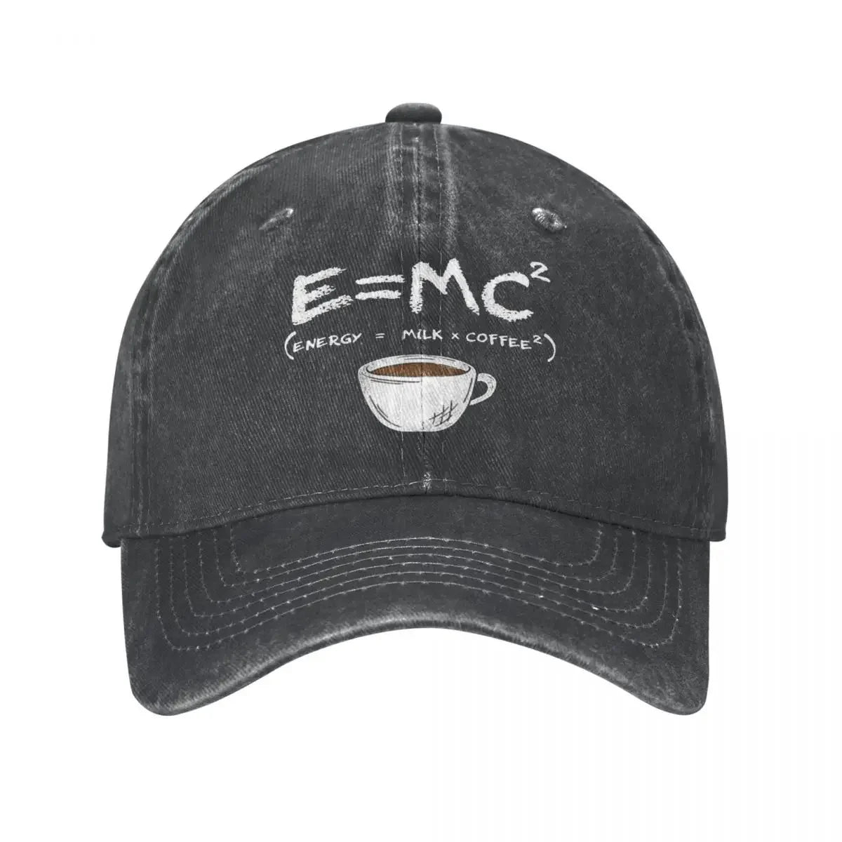 Vintage Energy=Milk+Coffee E=MC Baseball Caps
