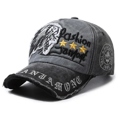 Four Seasons New Baseball Cap Retro Distressed Casual Outdoor Sports Hat