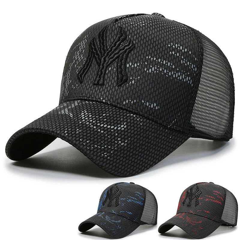 New Summer Hat Men's Letter Embroidery Versatile Couple Sunscreen Sunshade Baseball Cap