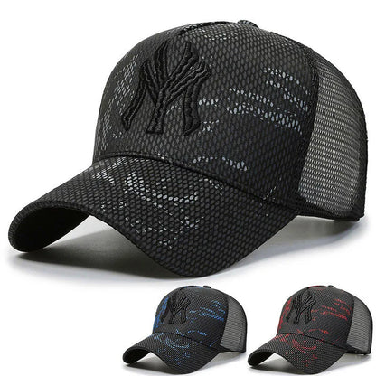 New Summer Hat Men's Letter Embroidery Versatile Couple Sunscreen Sunshade Baseball Cap