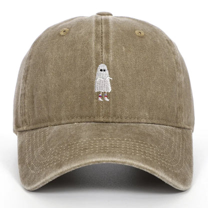 Halloween Ghost Embroidered Baseball Hat