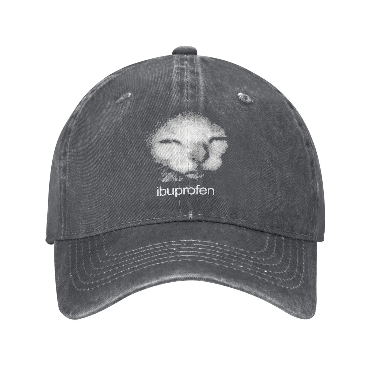 Ibuprofen Cat Meme Baseball Cap