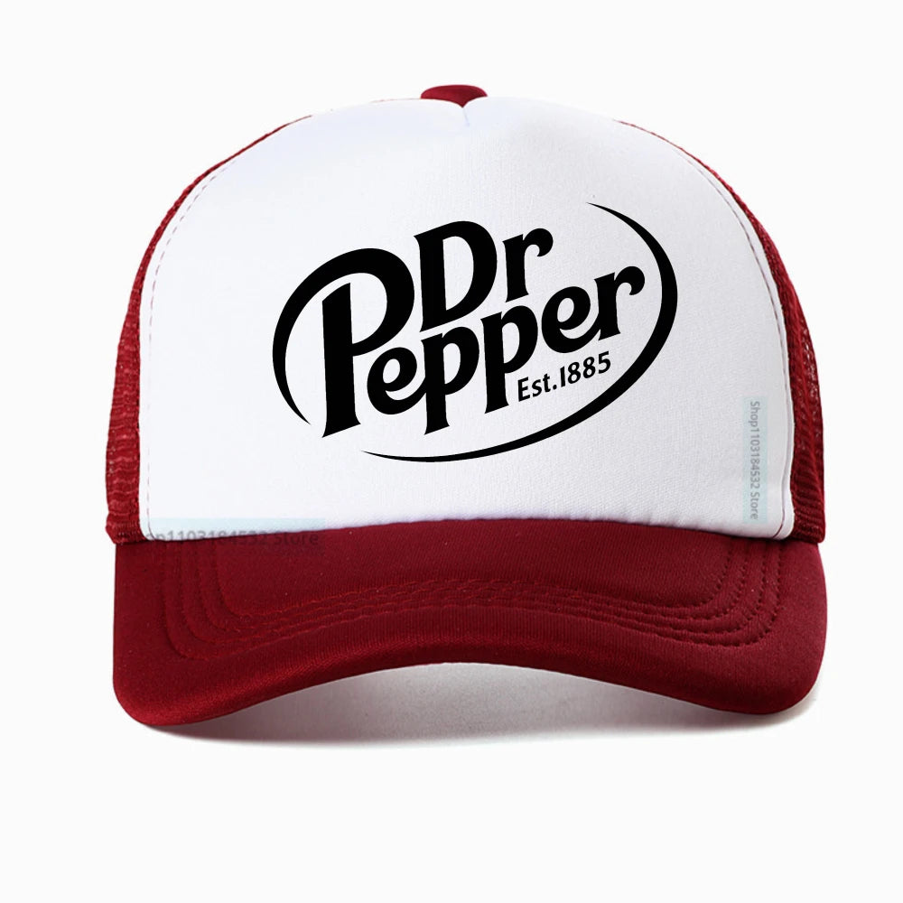 Unisex Dr Pepper Letter Print Baseball Caps