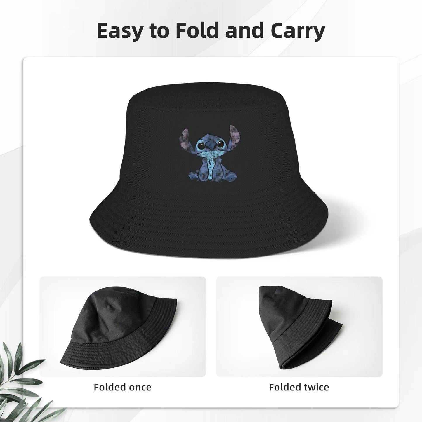 Lilo & Stitch Distressed Stitch Bucket Hats