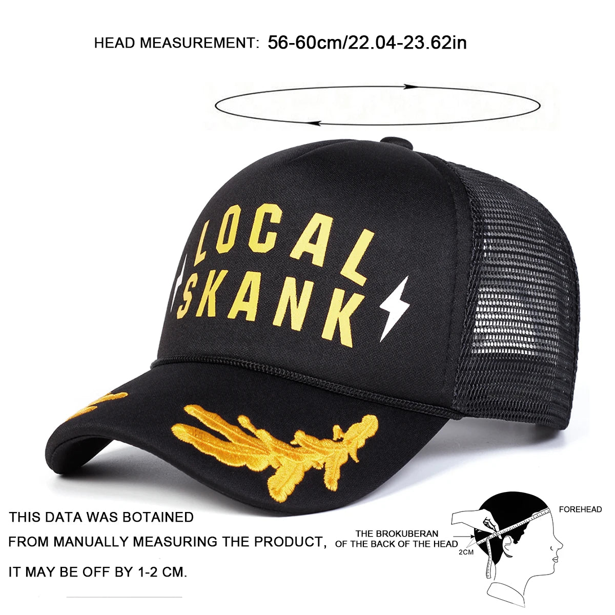 Unisex LOCAL SKANK Embroidery Baseball Caps