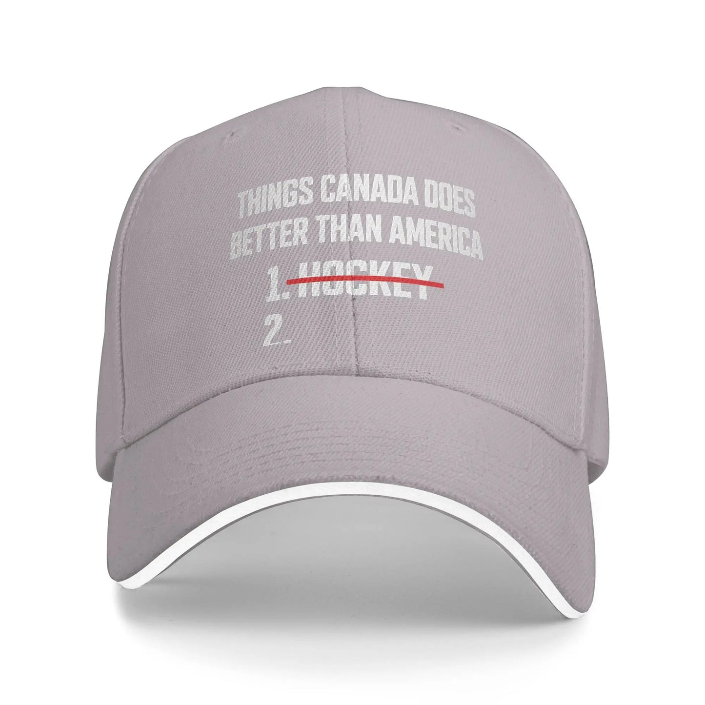Summer Casual Baseball Cap Canada Does Hockey Better Funny Running Hippie Hip Hop Hats