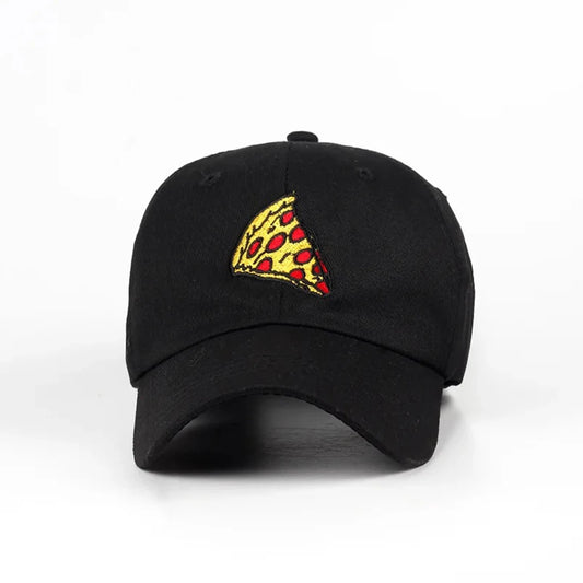 Pizza Embroidery Baseball Cap For Women Men
