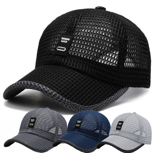 Men Mesh Baseball Cap Breathable Summer Caps Dad Hat Outdoor Fishing Hats