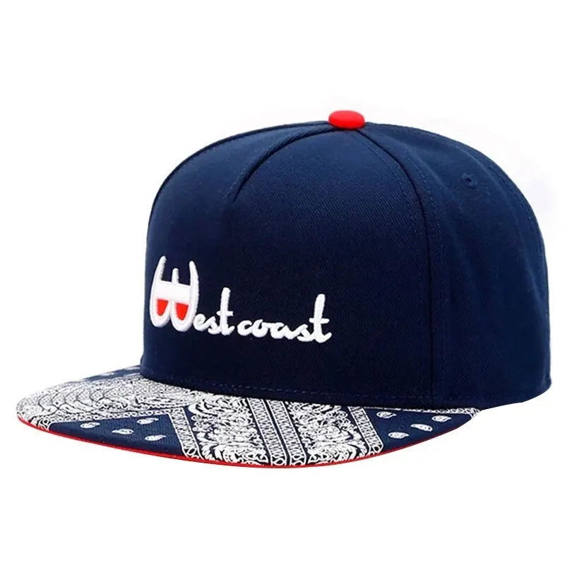 Unisex Letter Embroidery Geometric Printing Snapback Cap