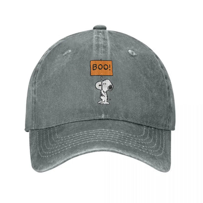 Vintage Peanuts Halloween Snoopy Boo Baseball Caps