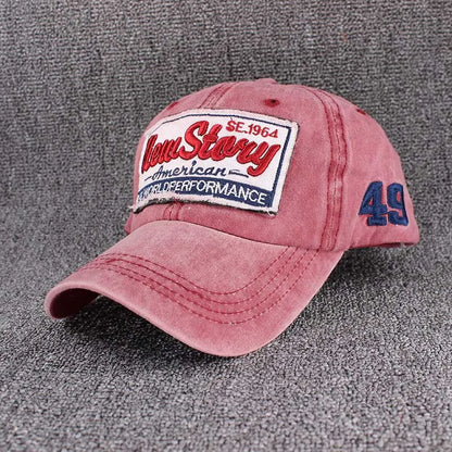 Fashion Summer Adult Men Washed Cotton Baseball Caps Outdoor Sport Caps