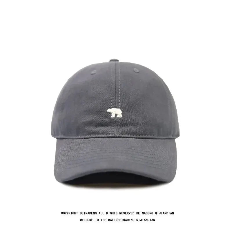 Cartoon Polar Bear Embroidery Baseball Cap