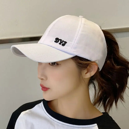 Sun Protection Cotton Ponytail Hat Baseball Hat