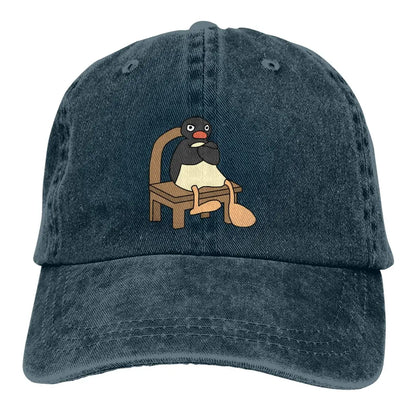 Pure Color Dad Hats Angry Pingu Women's Hat Sun Visor Baseball Caps Noot Pingu Pinga Penguin